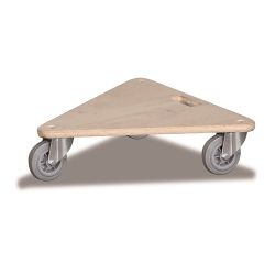 Triangular Doggy Cart 540 x 540 x 145 mm lifting capacity 200 kg