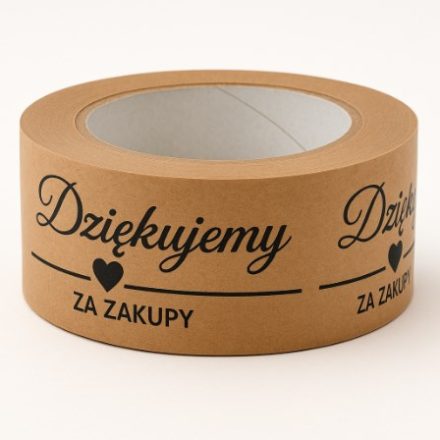 Paper Tape Kraft Thank you for shopping 48mm/50m brown