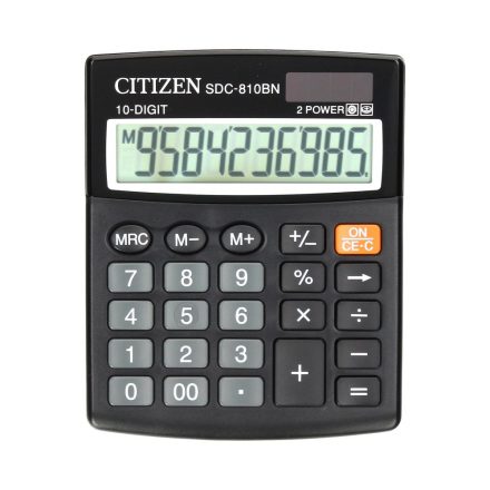 Citizen office calculator SDC-810BN 10 black digits, solar power
