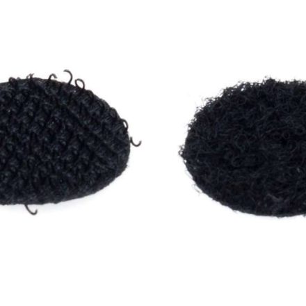 Turnip wheel 19mm Black 1050pc Hook + Loop