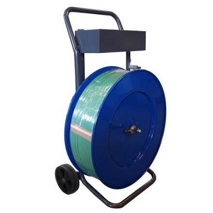 Dispenser unwinder trolley 3R for fastening tapes PP PET 200,280,406 mm