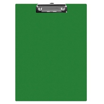 Clipboard Pad PVC A5 green with a clip and pen pocket