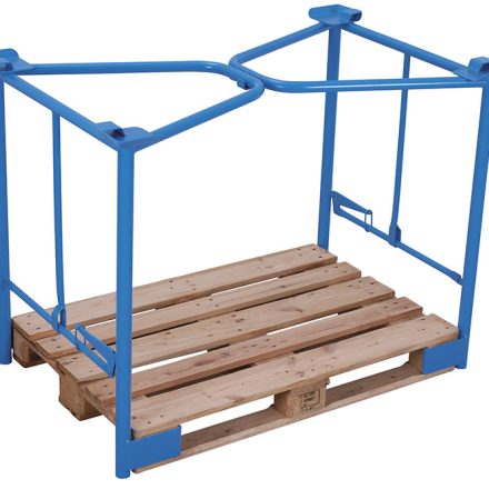 Galvanized folding pallet top TYP 65K 1200x800x1000 mm