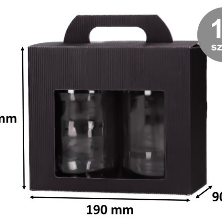 Cardboard boxes on 2 jars 0,9l 190x90x160mm 10pc