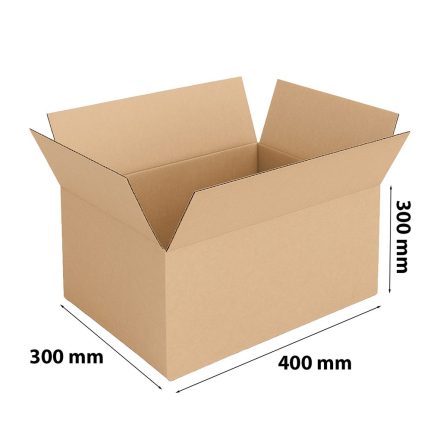 Cardboard flap box 400x300x300mm A3 Pallet C Gibarite 400g