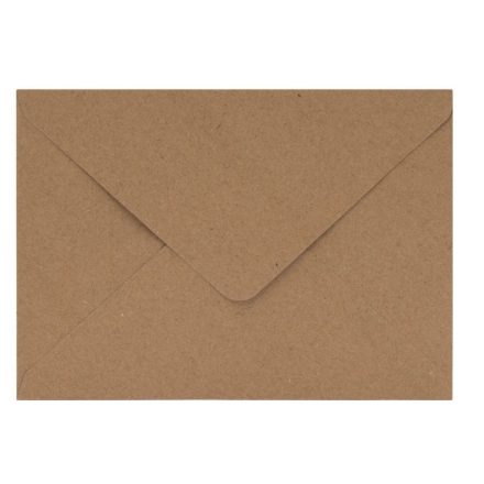 Exclusive envelopes B6 brown 120g for wedding invitations, 50 pcs