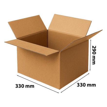 Cardboard flap box 330x330x290 mm for InPost Gibarit C