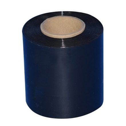 Minirap black, roll film stretch 10 cm, 0,80 kg, 23 um, fi 50