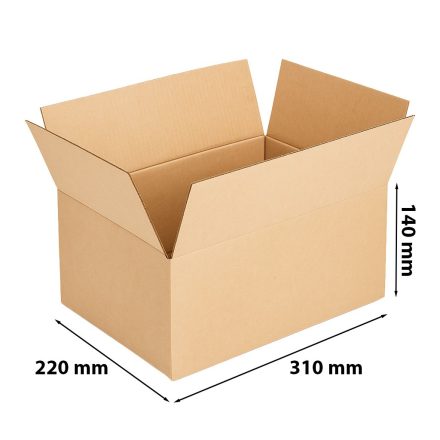 Cardboard box A4 310x220x140 mm 3-Bronze layer
