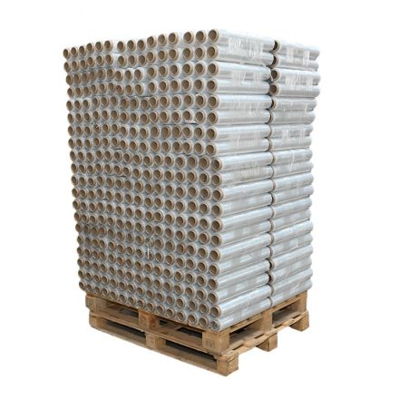 Transparent stretch film 50 cm 1,5 kg 23 um, pallet 300 rolls