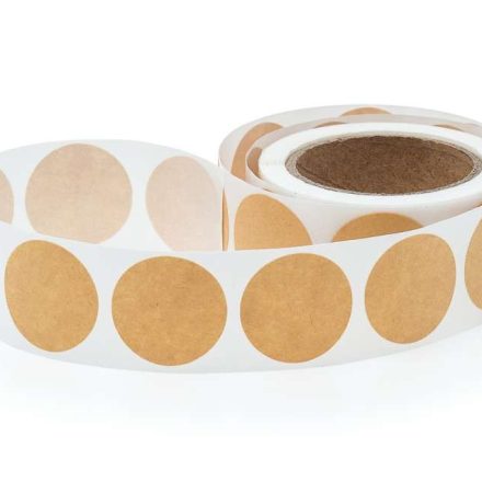 Round stickers EKO kraft paper light fi 25 mm self-adhesive 250 pc