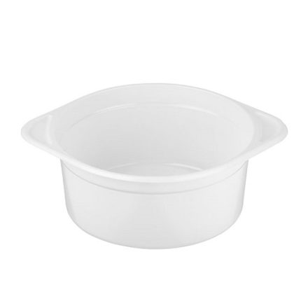 Deep flounder 350 ml white disposable plastic bowl 100 pcs