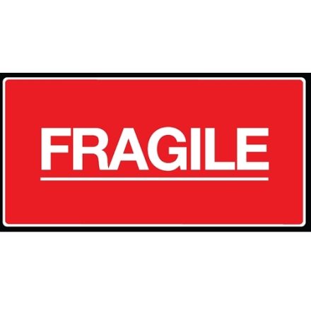 Stickers FRAGILE warning labels 100x50 mm 100 roller pcs