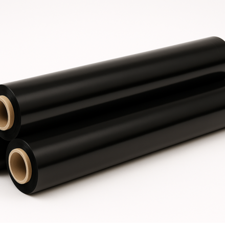 Black-handed stretch film for packing packages 50 cm 23 um 1,5 kg